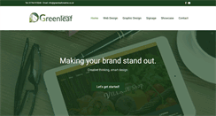 Desktop Screenshot of greenleafcreative.co.uk