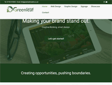 Tablet Screenshot of greenleafcreative.co.uk